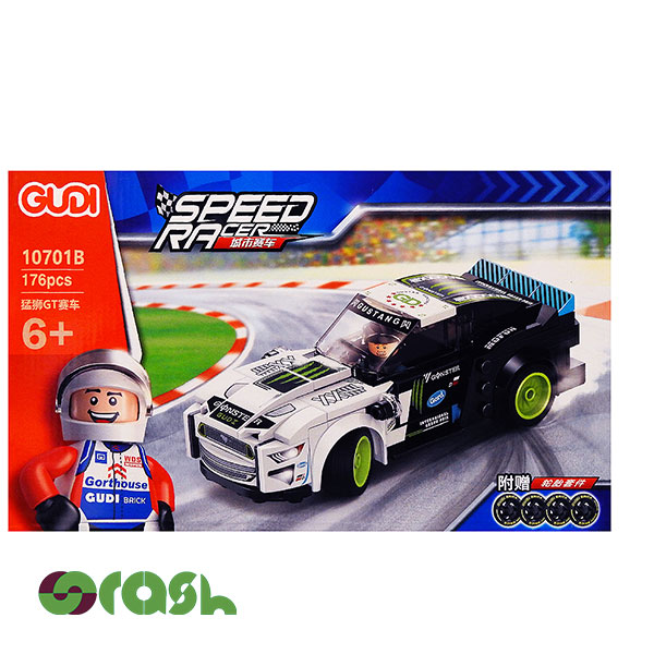 اسباب بازی ساختنی لگو ماشین مسابقه ای مدل Gudi speed racer کد ۱۰۷۰۱b