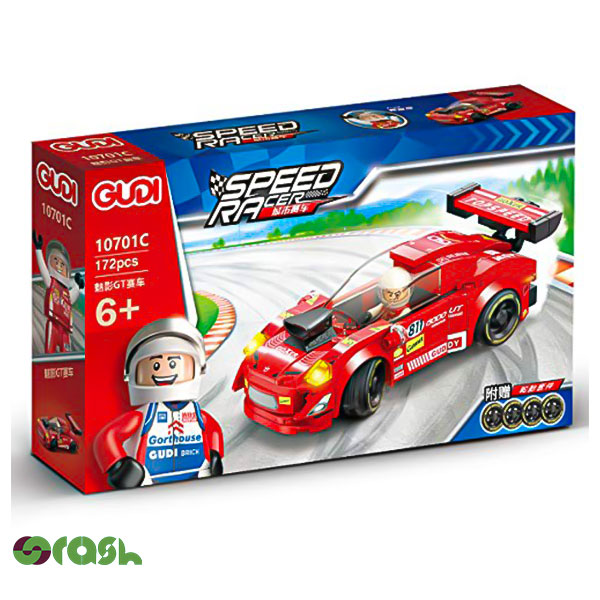 اسباب بازی ساختنی لگو ماشین مسابقه ای مدل Gudi speed racer کد ۱۰۷۰۱c